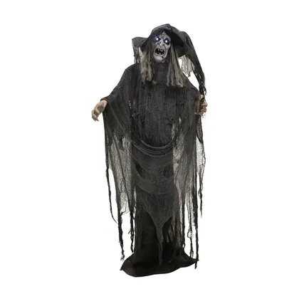 Hollowbrook Witch Animatronic, studio packshot on white