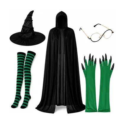 Owlcroft Witch Costume, studio packshot on white